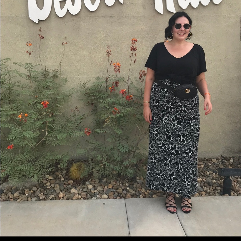 Vintage plus size maxi skirt